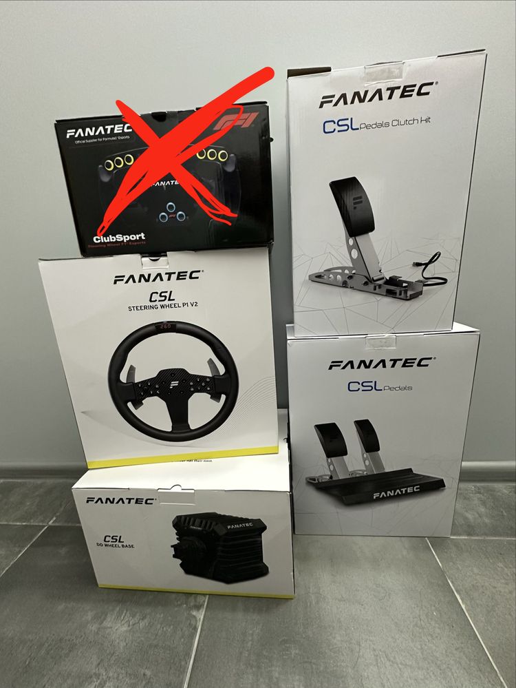 Fanatec CSL DD + 3 педалі