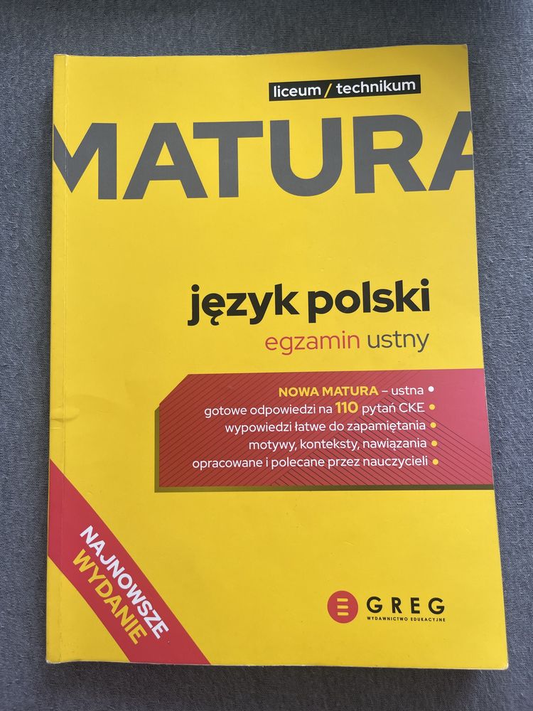 matura ustna język polski greg