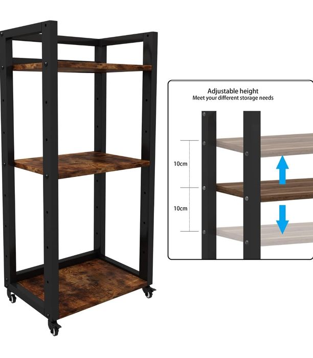 PUNCIA Stolik do drukarki, z regulacją wysokości