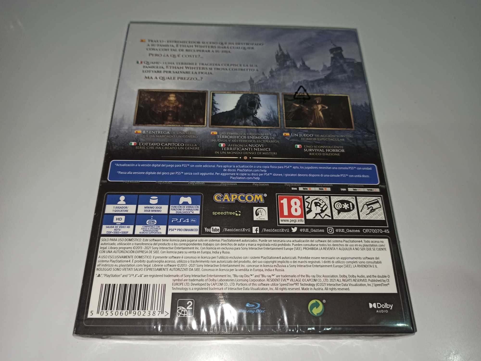 ps4 RESIDENT EVIL VILLAGE edycja STEELBOOK folia! nowa! hit