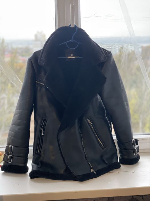 Женская дубленка эко -кожа