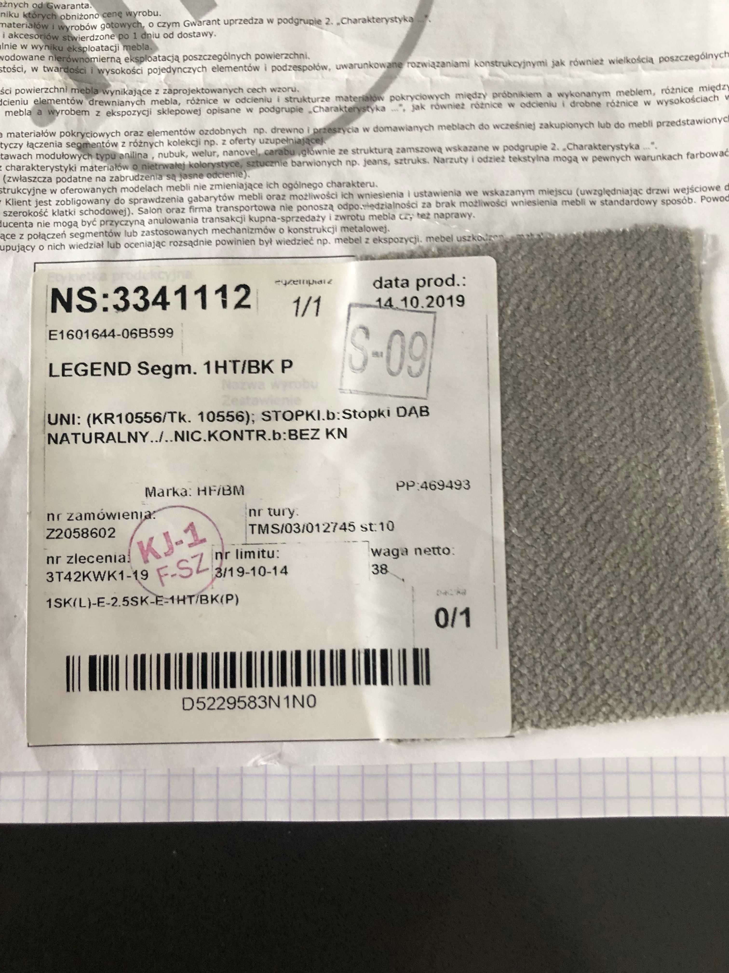 Narożnik Legend w formie U Fabryka Mebli Bydgoskich