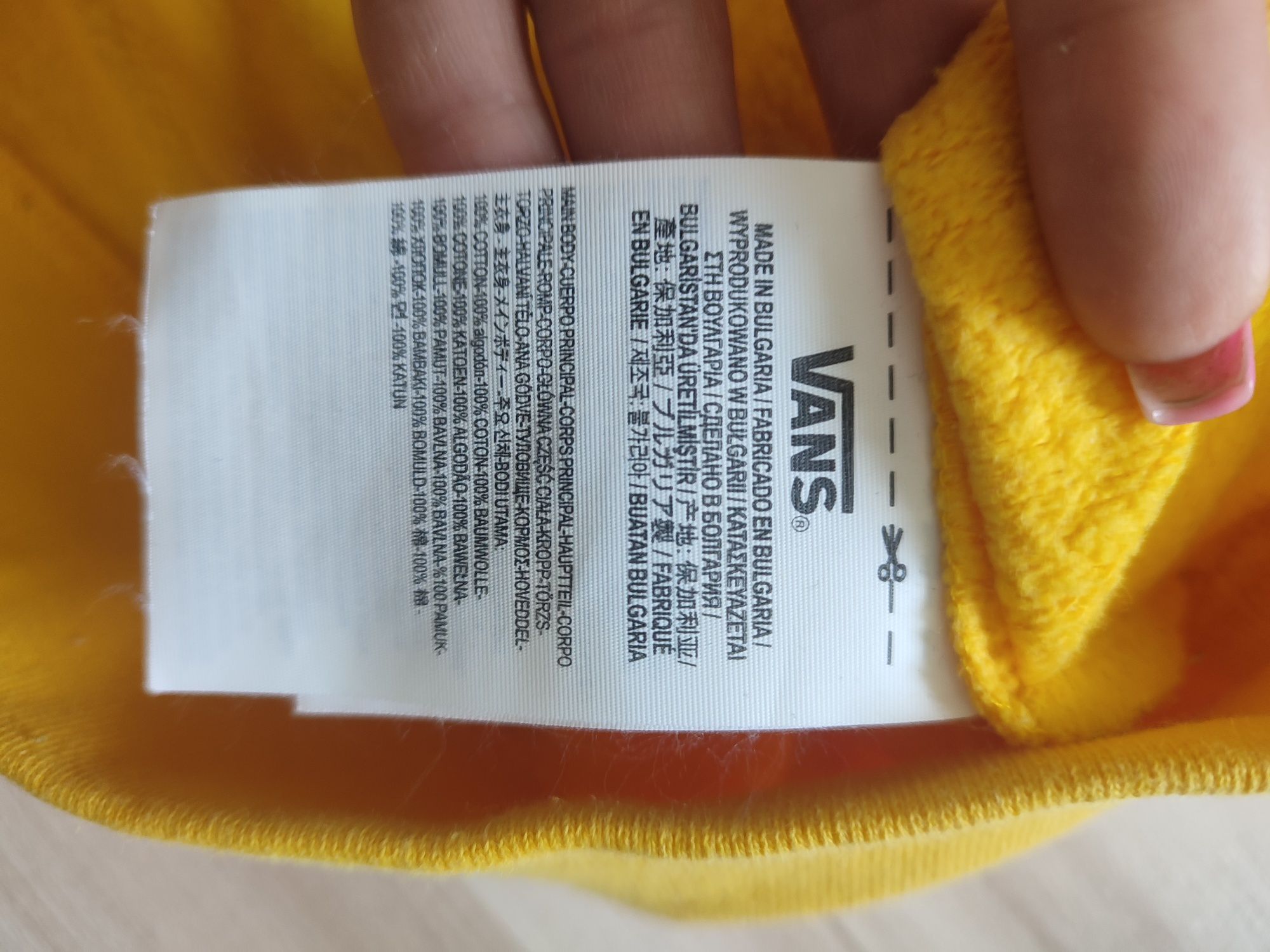 Bluza VANS - żółta ,rozmiar większy niż na metce