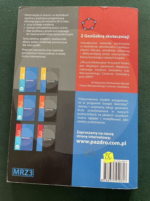 Matematyka  Zbiór zadań - zakres rozszeżony 3 Kurczab