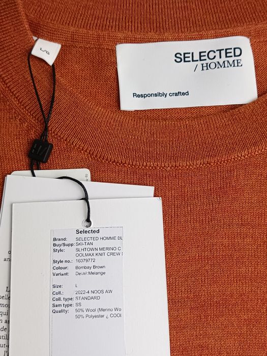 Светр чоловічий з вовни Selected Homme