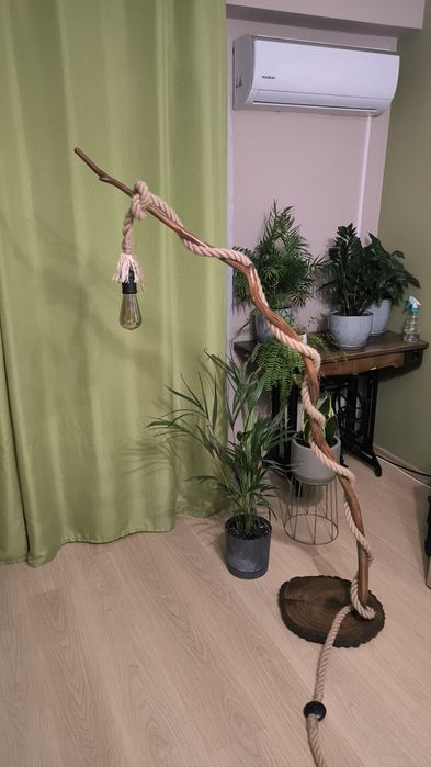 Lampa rarytas vintage z gałęzi