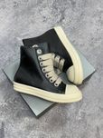 Rick Owens Ramones Jumbo Lace кеди чорні кожаные кеды шкіряні 42 43 44