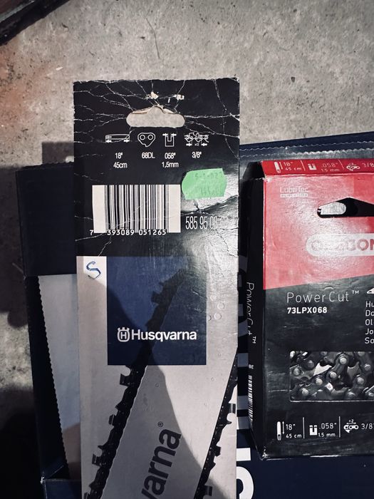 Zestaw oregon nowy łancuch + prowadnica 18cali 45cm husqvarna