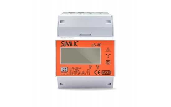 Licznik energii elektrycznej 3‑fazowy 100A 3x230/400V SIMLIC LS‑3F