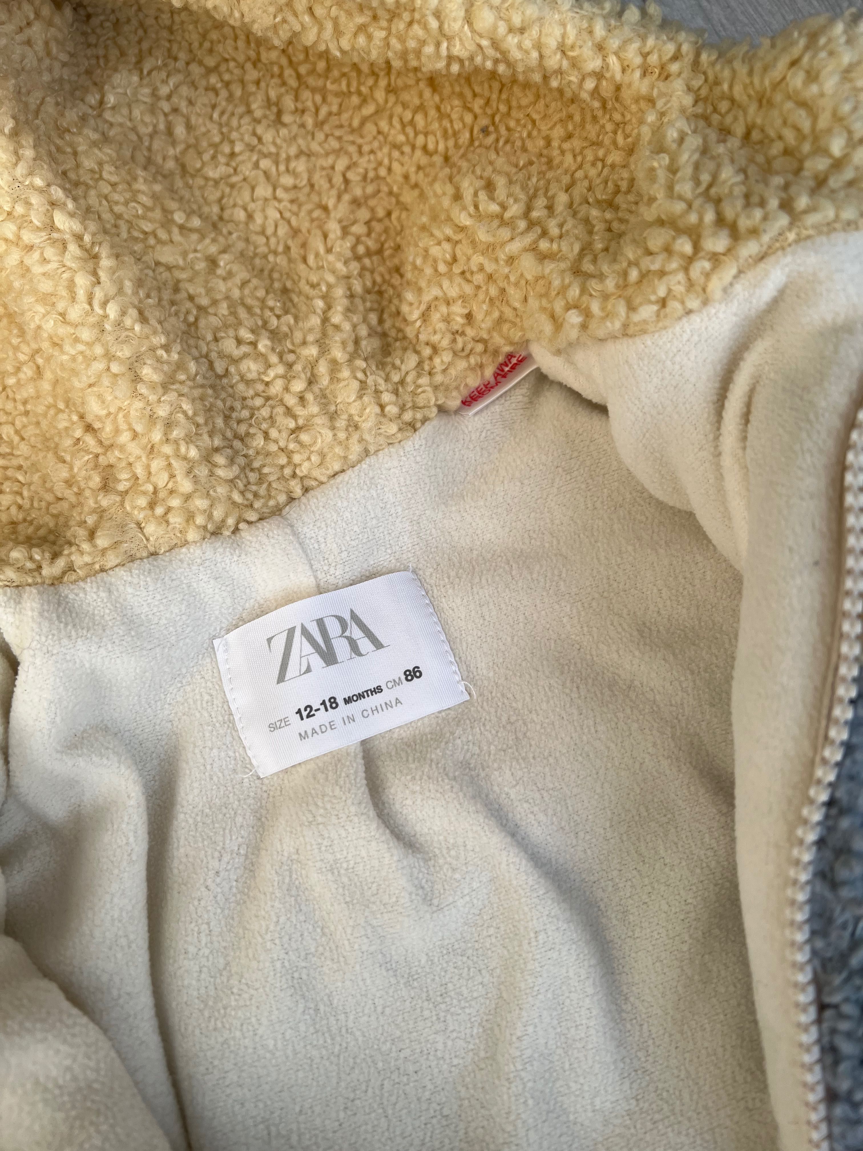 Дитяча Курточка шубка теді/ овечка Zara, 86 розмір