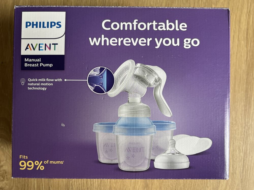 Молоковідсмоктувач механічний Philips Avent Naturals з контейнерами