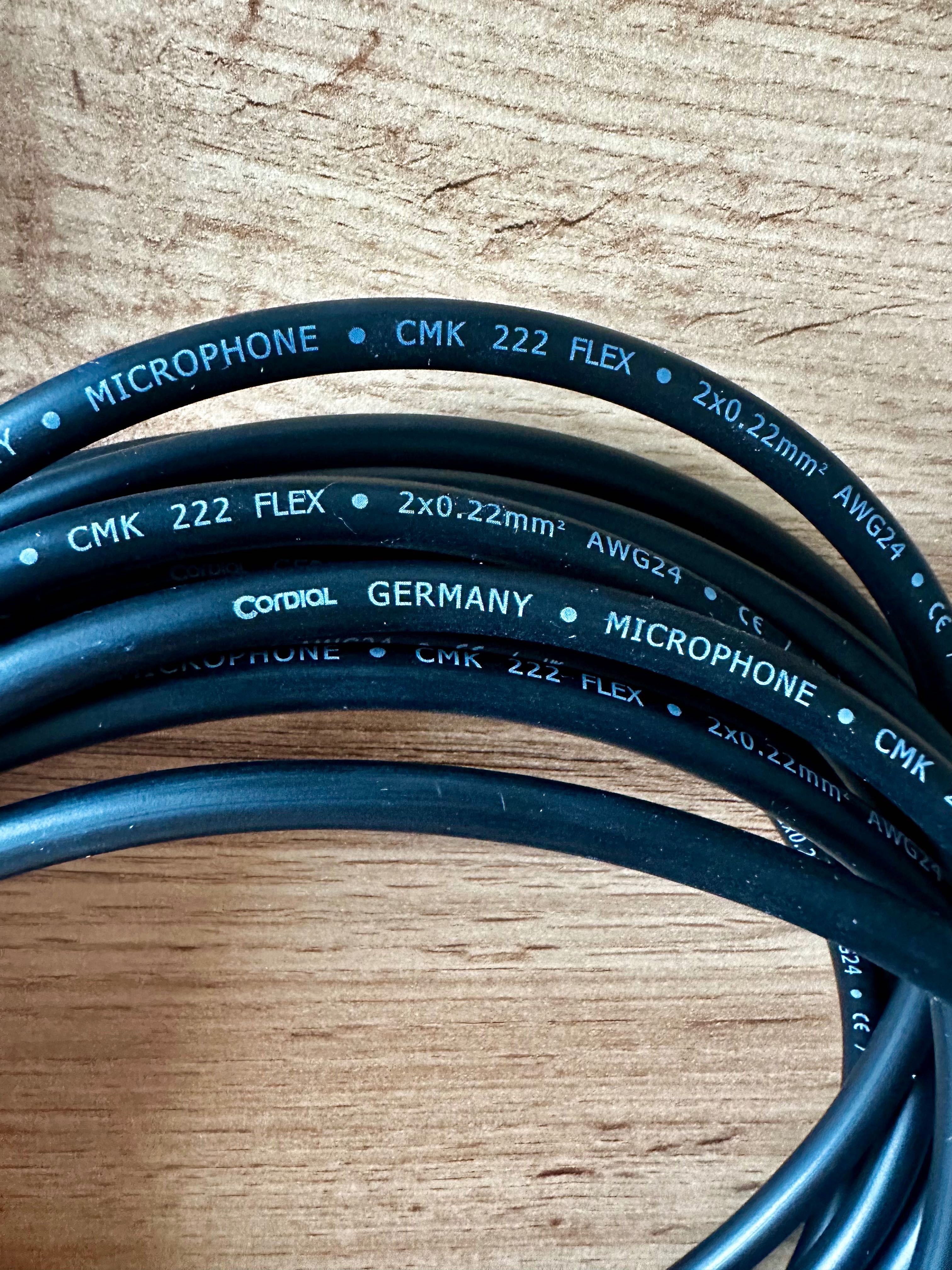 Kabel mikrofonowy 6 metr. Cordial Flex 222 CMK XLR Schultz