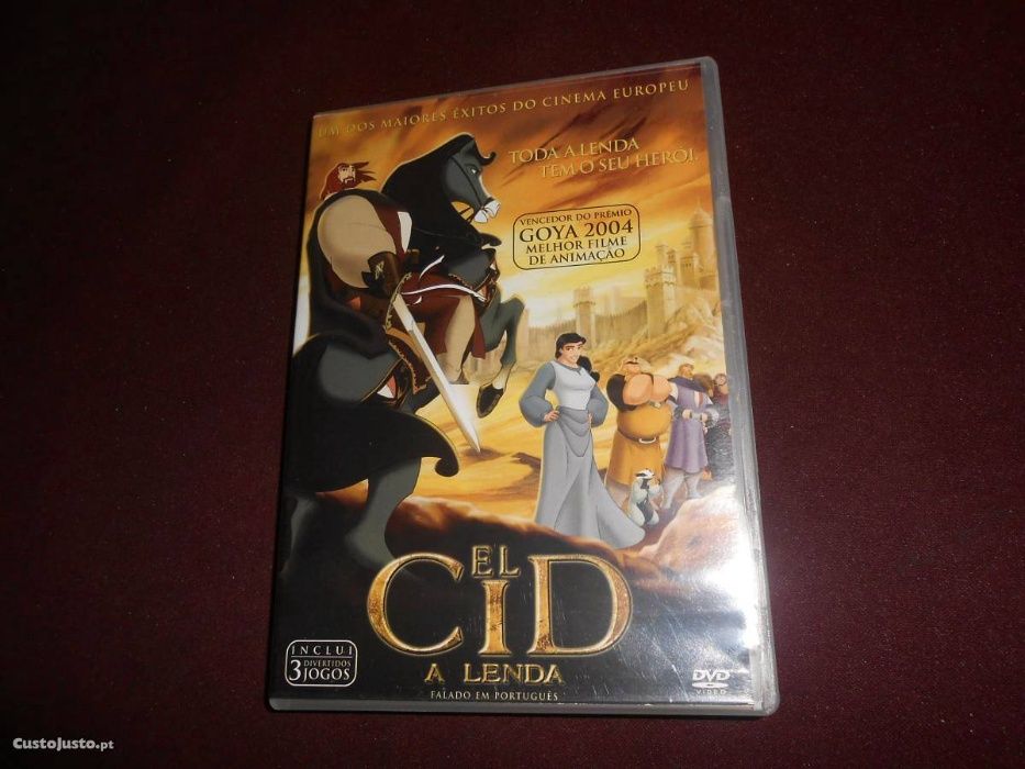 DVD El Cid A Lenda DOBRADO Português ENTREGA IMEDIAT Filme de animação