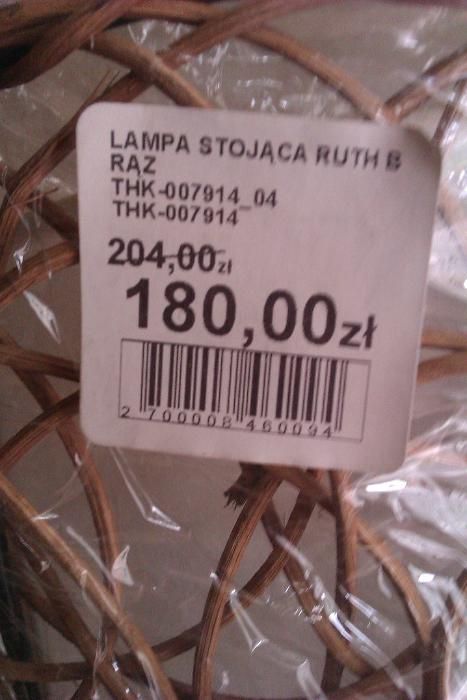 Sorzedam lampę podłogową z BRW. Nowa cena.