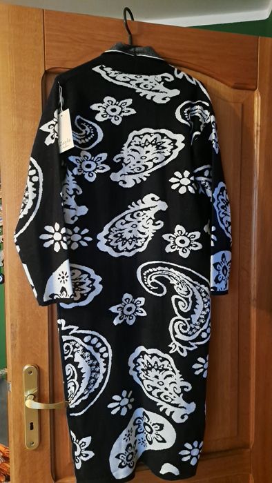 Kardigan czarno-biały