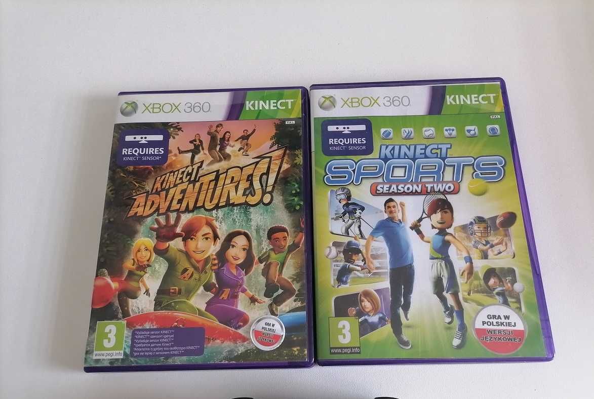 -XBOX 360 Slim- Zestaw -2- Konsola, 2 Pady, KinecT, gry- FantazjaGier