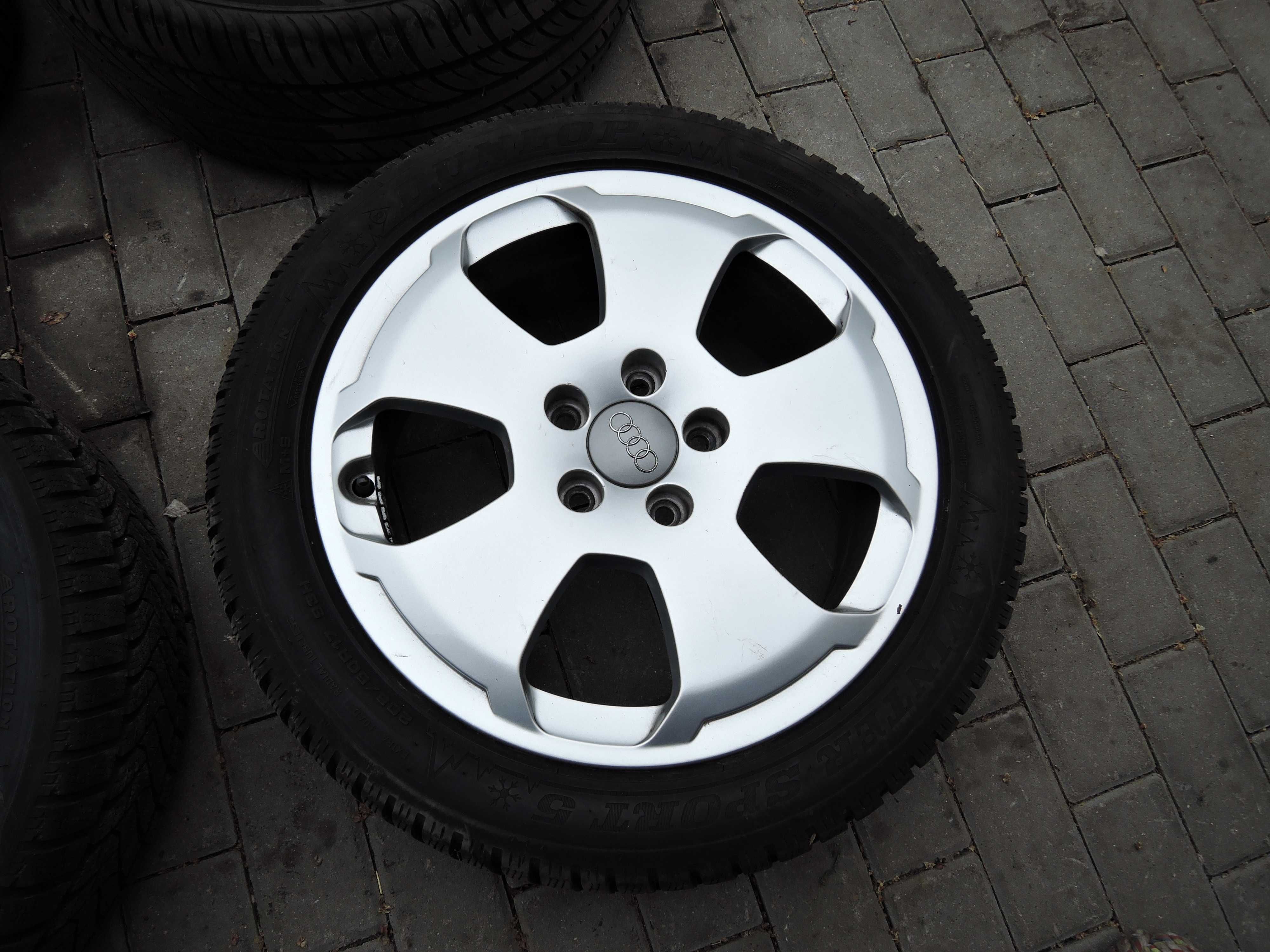 Felgi audi 17 5x112  6 cali et 48  orginał opony zima