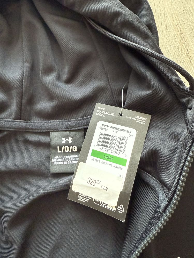 Oryginalna nowa bluza Under Armour, rozmiar L, rozpinana z kapturem