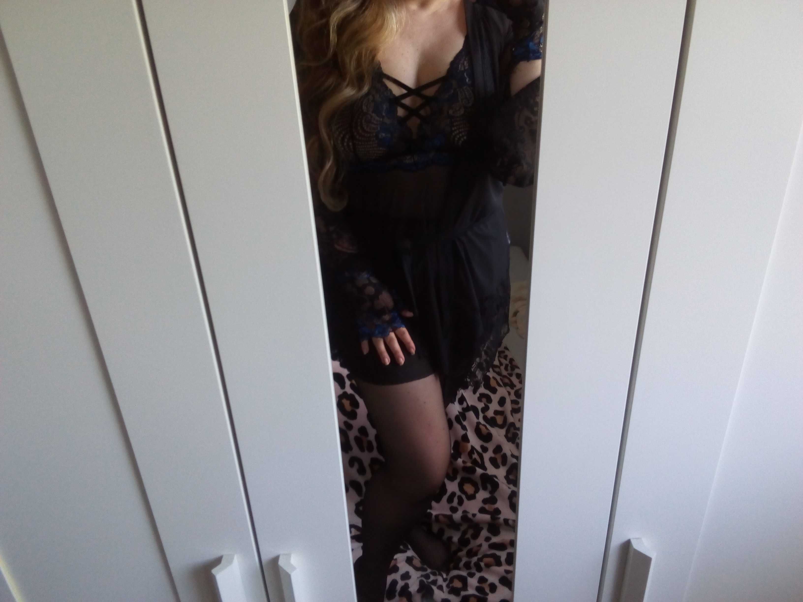 Kusząca koszulka +stringi,XL