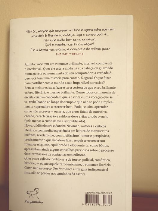 Como não escrever um romance, de Howard Mittelmark e Sandra Newman