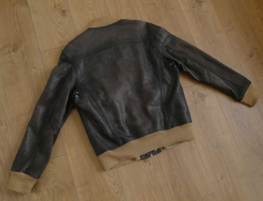 Kurtka skórzana męska DIESEL skóra PILOTKA lotnicza AVIATOR L