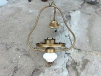 Conjunto de 7 candeeiros em cobre