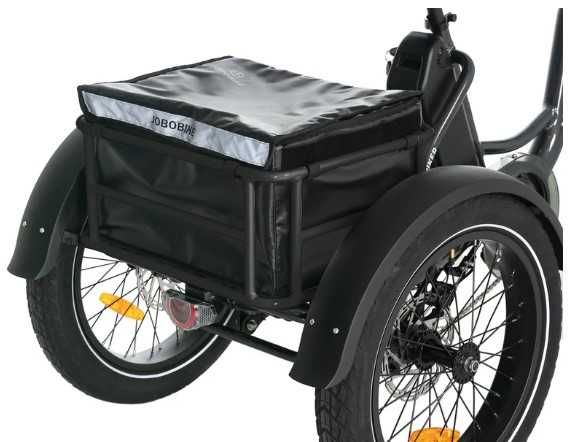 Rower elektryczny trójkołowy Triker, Jobobike - dla seniora, stabilny