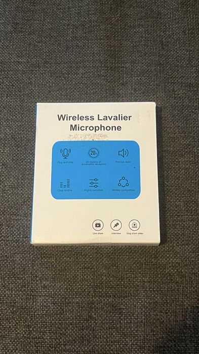 Бездротовий петличний мікрофон Wireless Lavalier Microphone