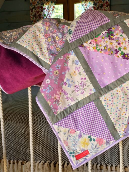 Patchwork Lavender handmade 155x105 cm