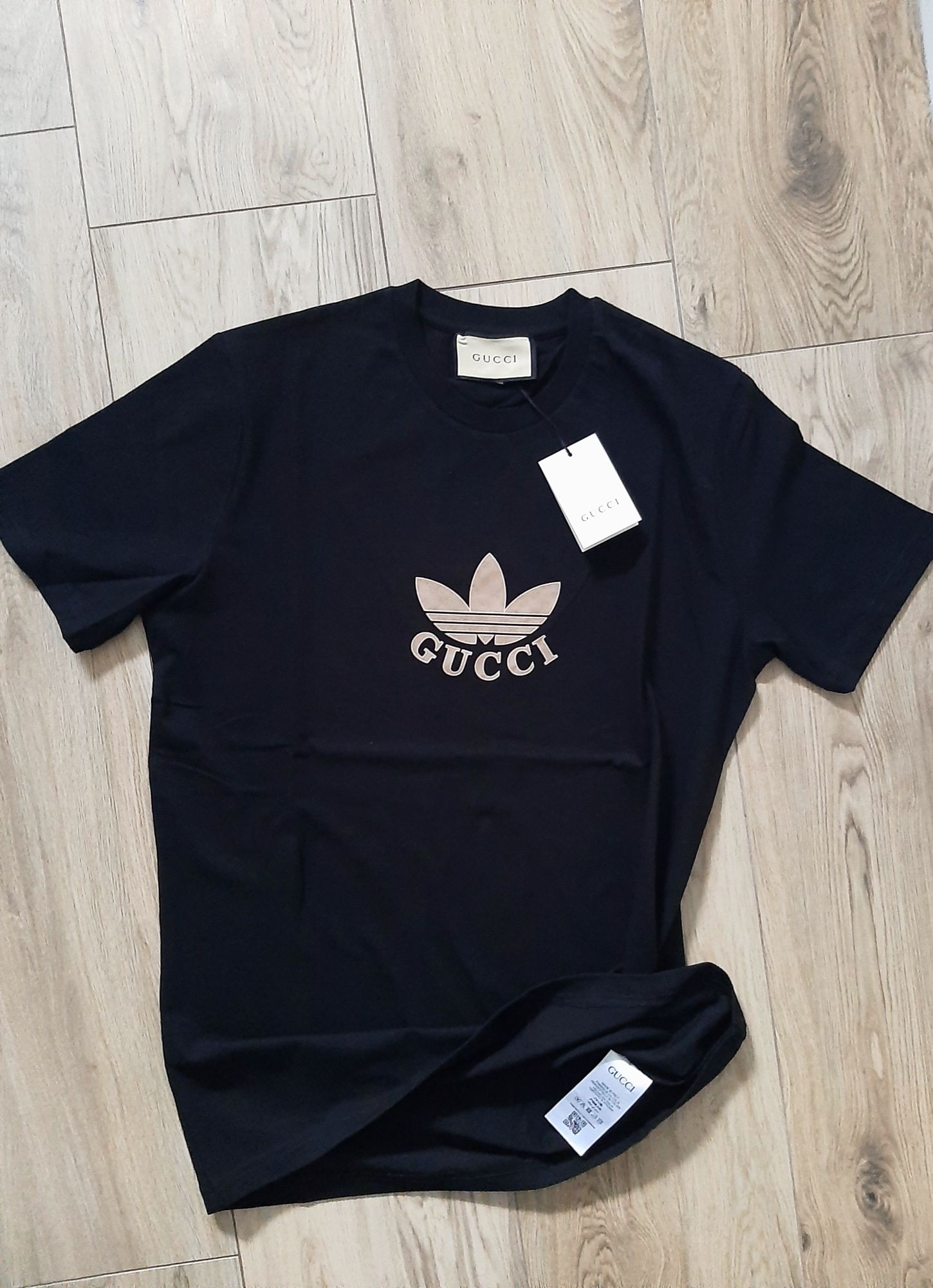 Gucci&Adidas świetny męski T-shirt rozmiar XL