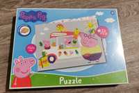 Puzzle klasyczne dwustronne świnka peppa 24 elementy