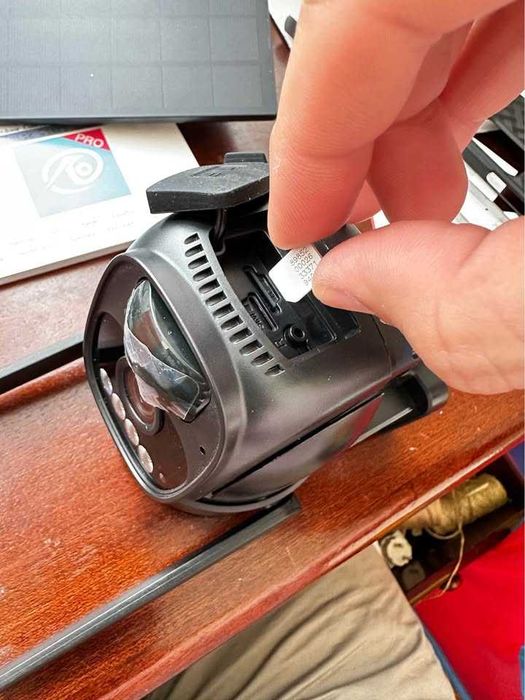 Câmera/Painel solar 4G para SIM card