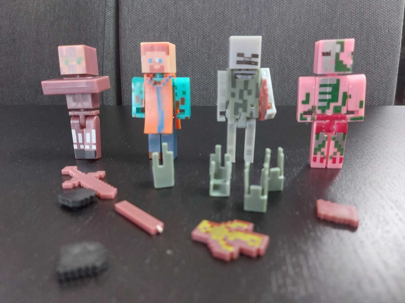 zestaw figurek minecraft