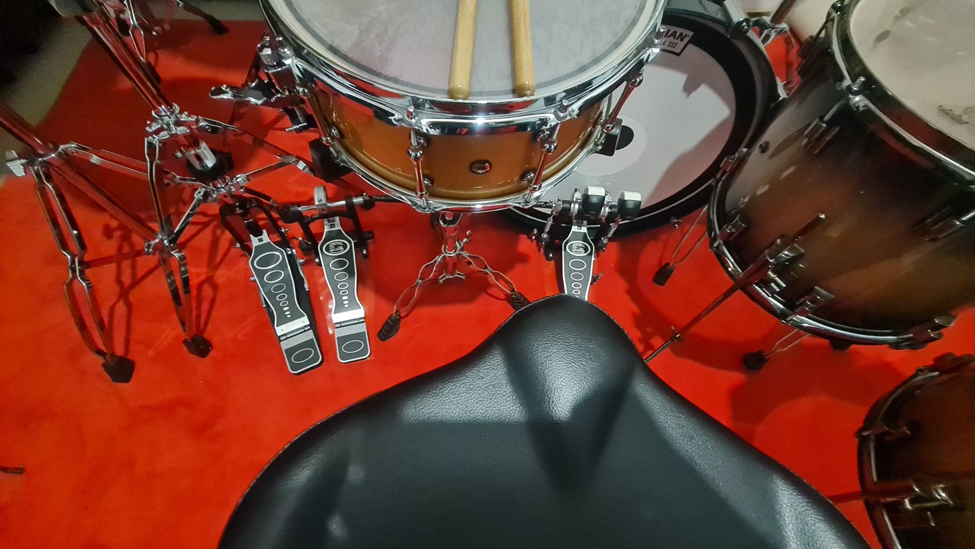 Perkusja DrumCraft Series 8 Rock Maple (klon) + Twin Blachy Statywy