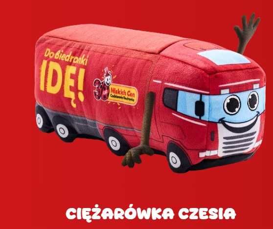Nowa Gang Biedroniaków Ciężarówka Czesia Maskotka Zabawka Biedronka