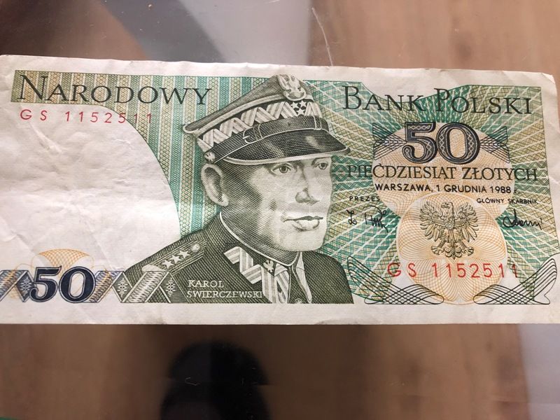 Ciekawy nr seryjny, banknoty prl