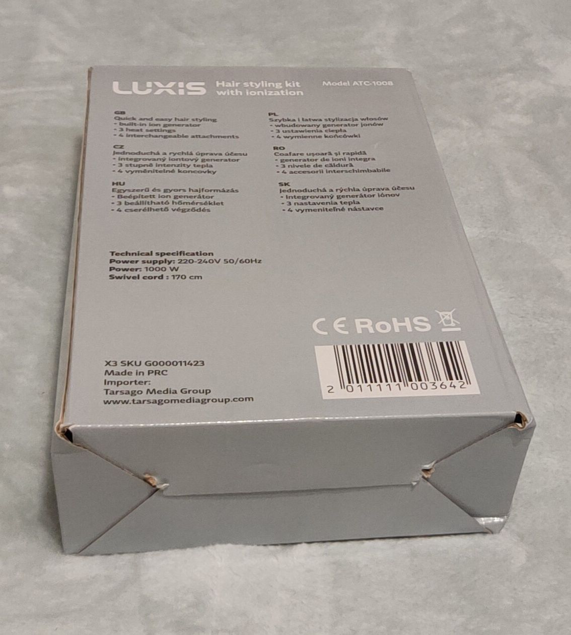 Hair styling kit with ionization Luxis Nowe
