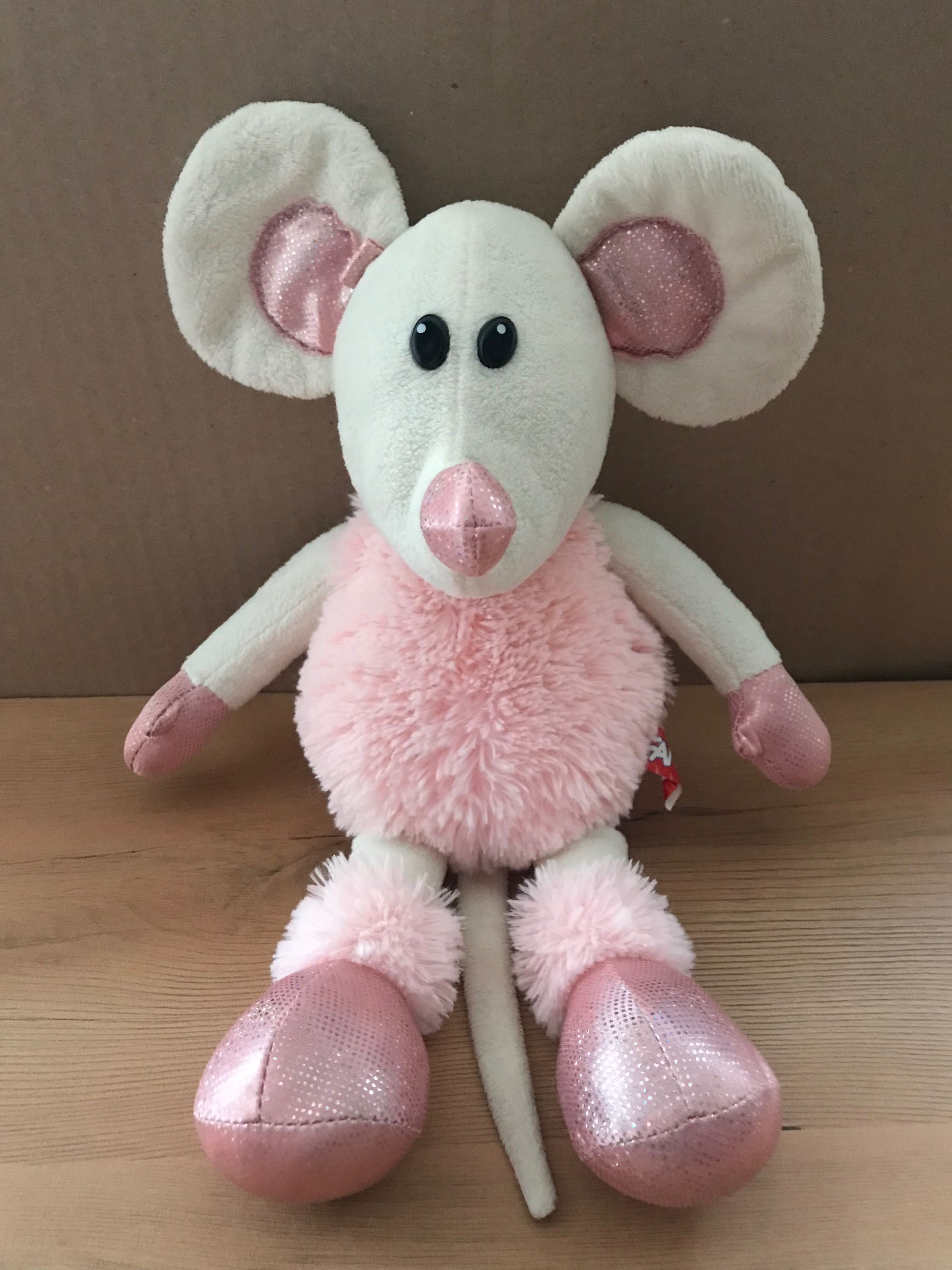 детская мягкая игрушка Fancy мышка Николь розовая