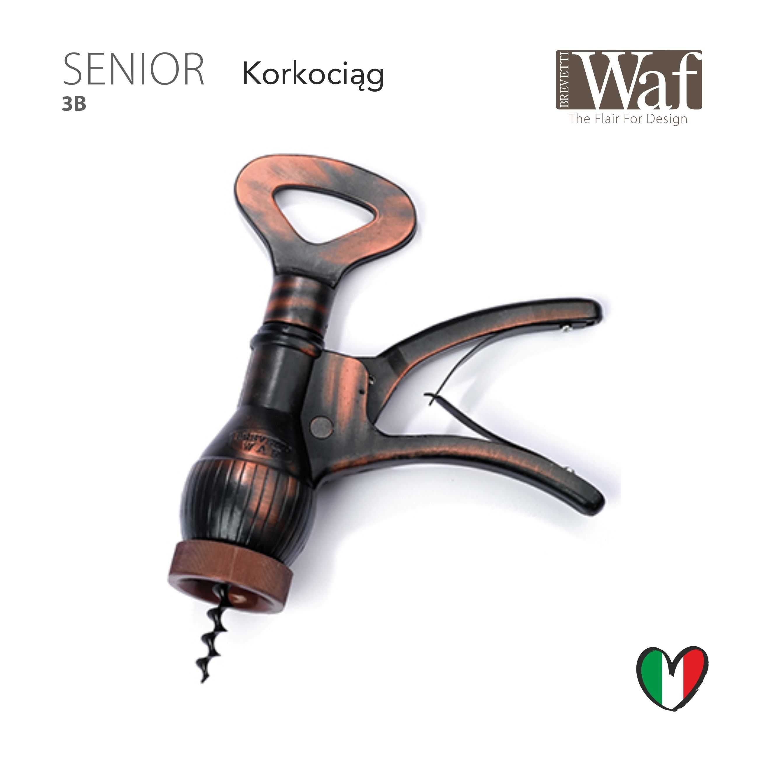 Korek, lampka LED do wina WAF, oryginalny włoski produkt, akumulator!!