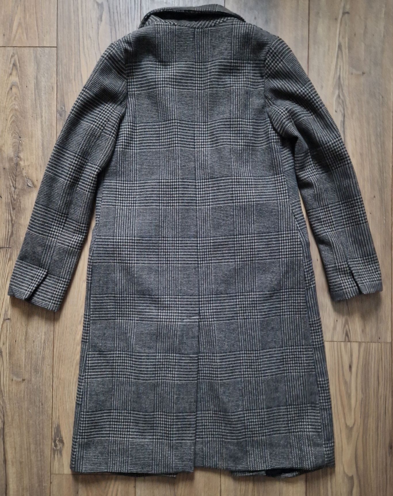 Bershka płaszcz w kratę rozmiar XS