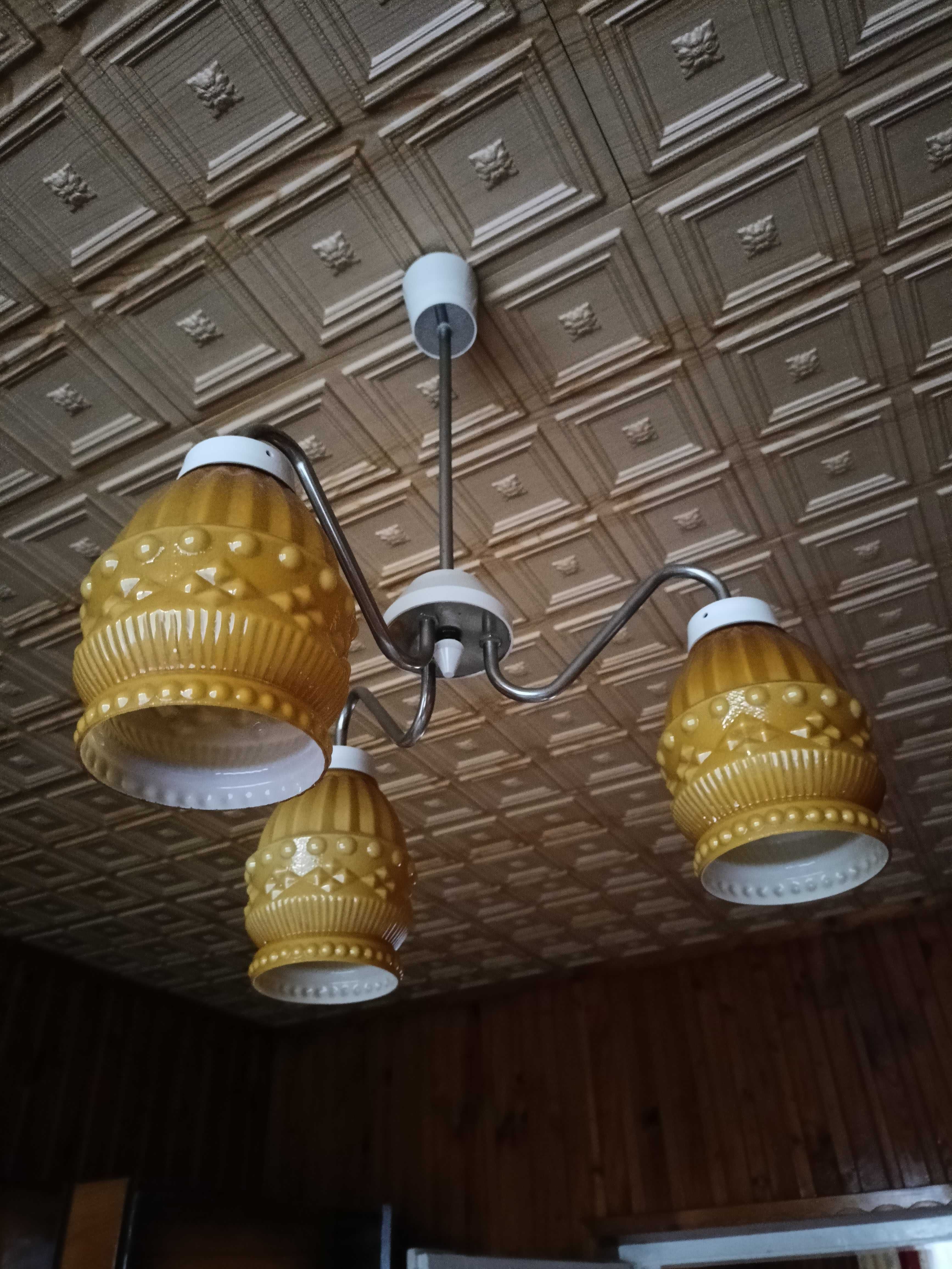 Żyrandol lampa PRL vintage