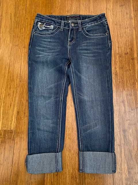 Spodnie rybaczki jeansowe dziewczęce Vanilla Star Jeans 12 lat