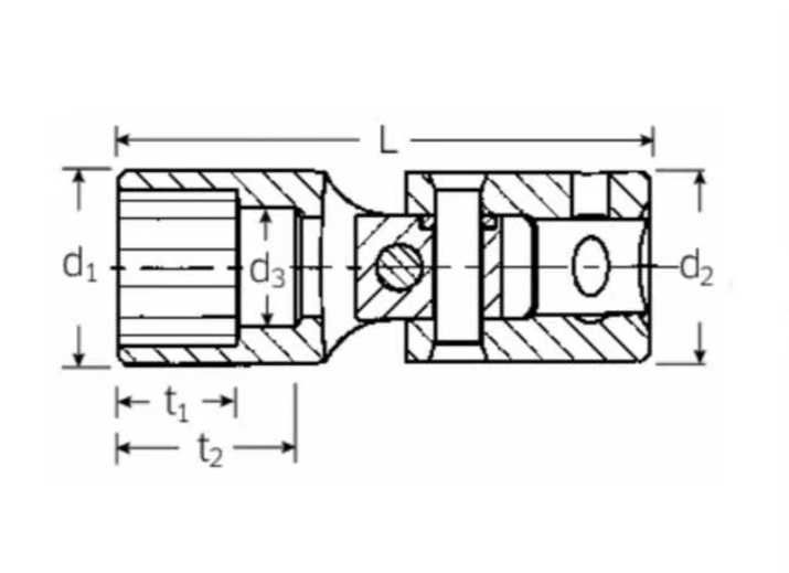 Шарнирная бита торцовая Uniflex Stahlwille
