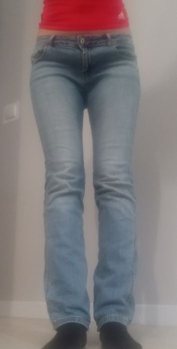 Pull & Bear M 38 niebieskie jeansy spodnie jeansowe