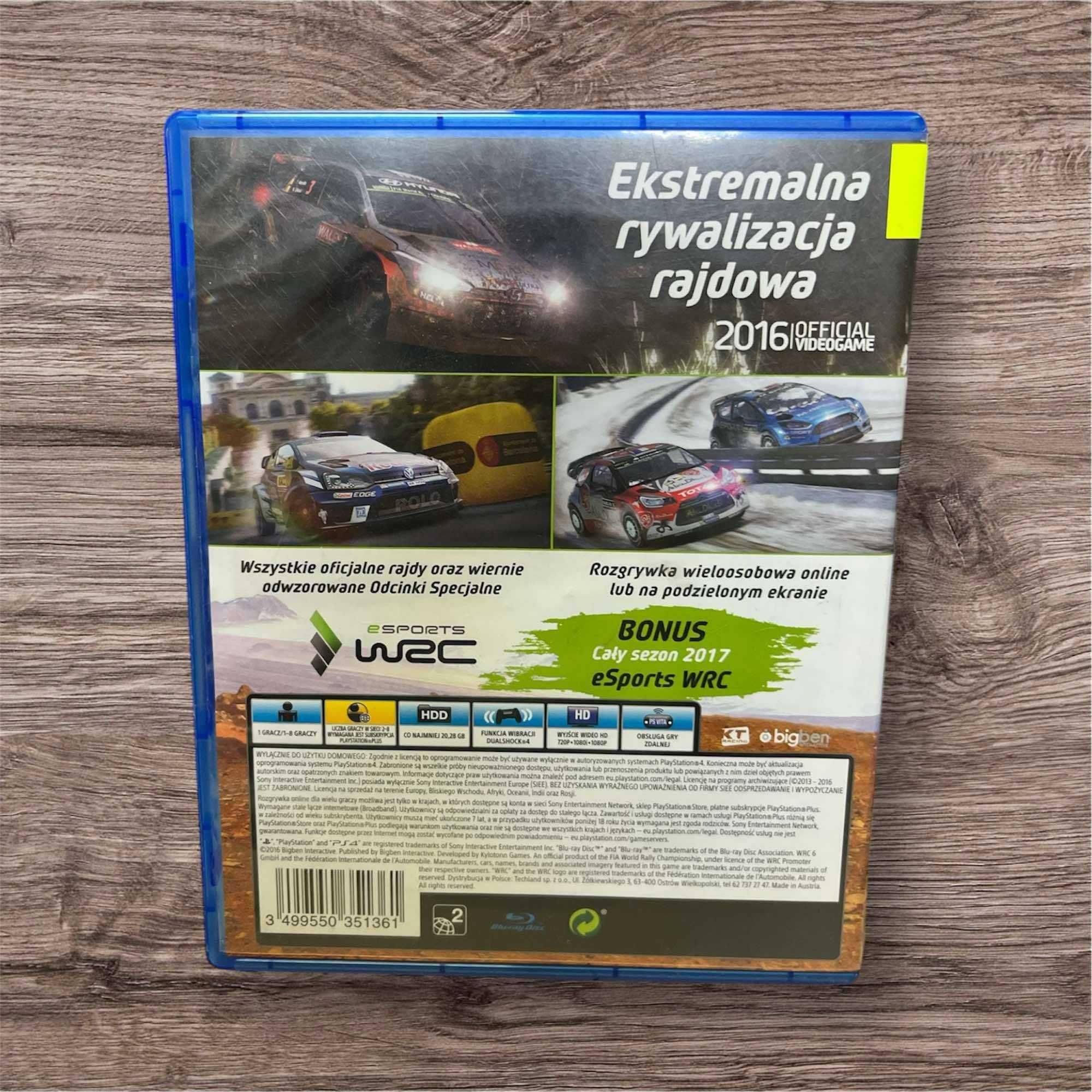 Gra PlayStation4 WRC6