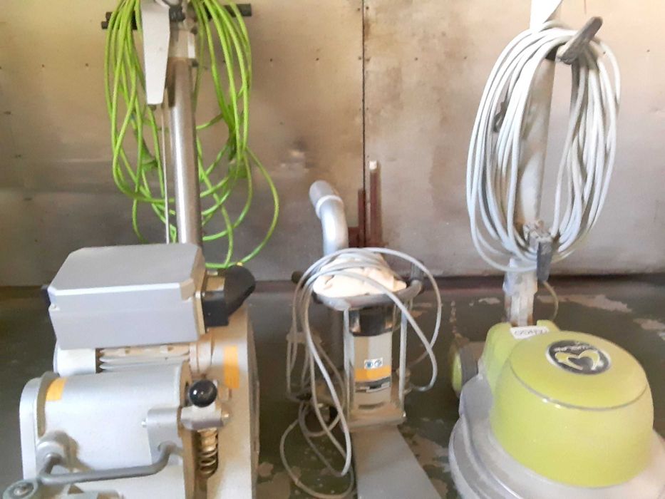 Komplet maszyn do cyklinowania parkietu. Frank Viper.