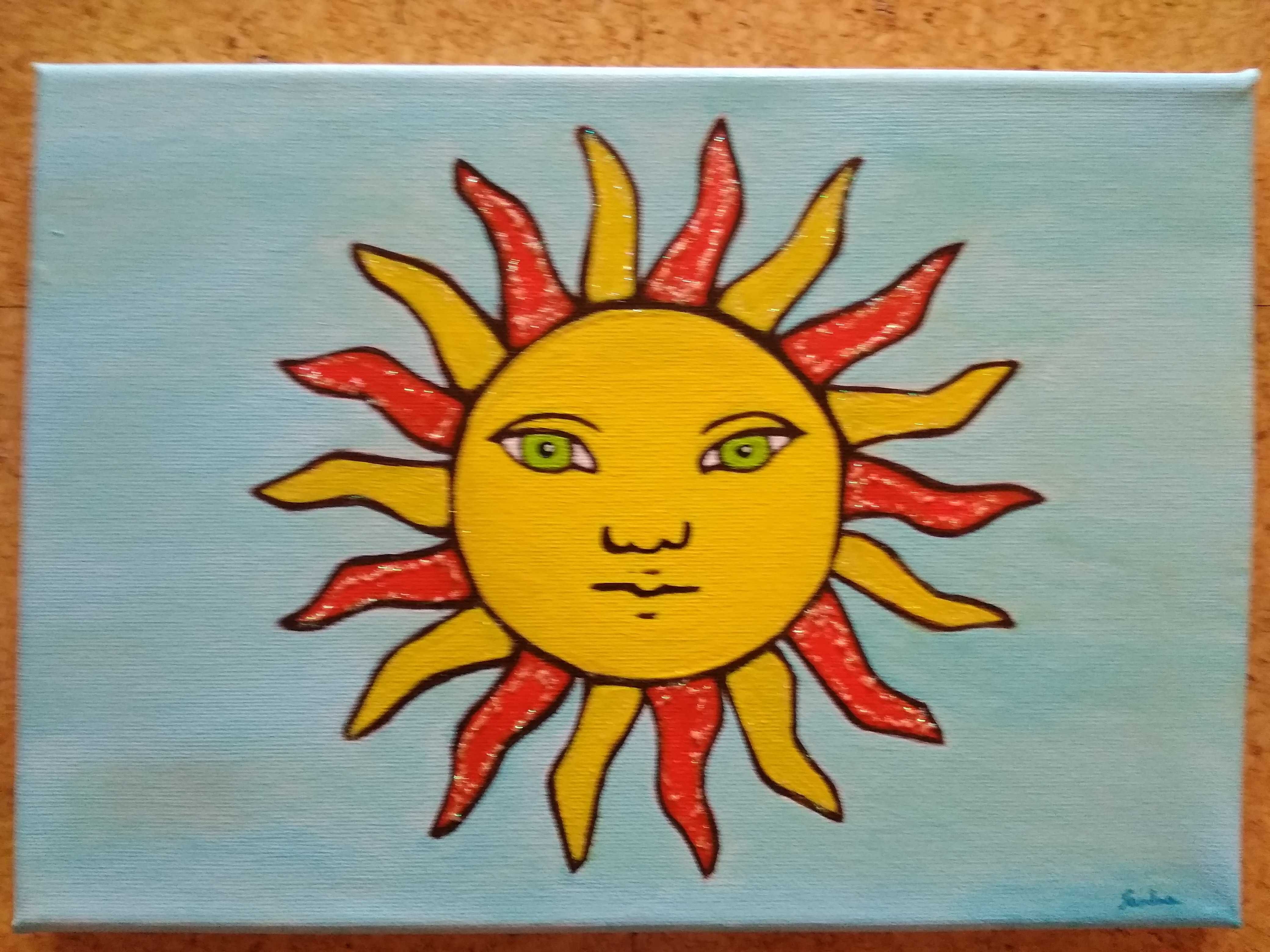 Tela decorativa Sol
