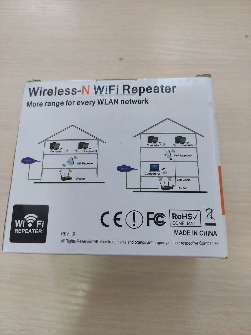Wl-FІ усилитель сигнала ретранслятор
репитер Wi-Fi REPEATER з0ОМЬ