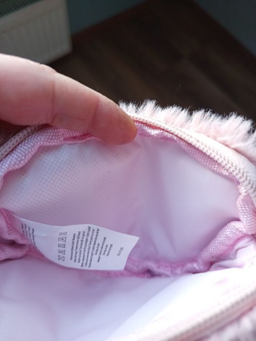 Torebka futrzana serce dziewczęca nowe bez metki