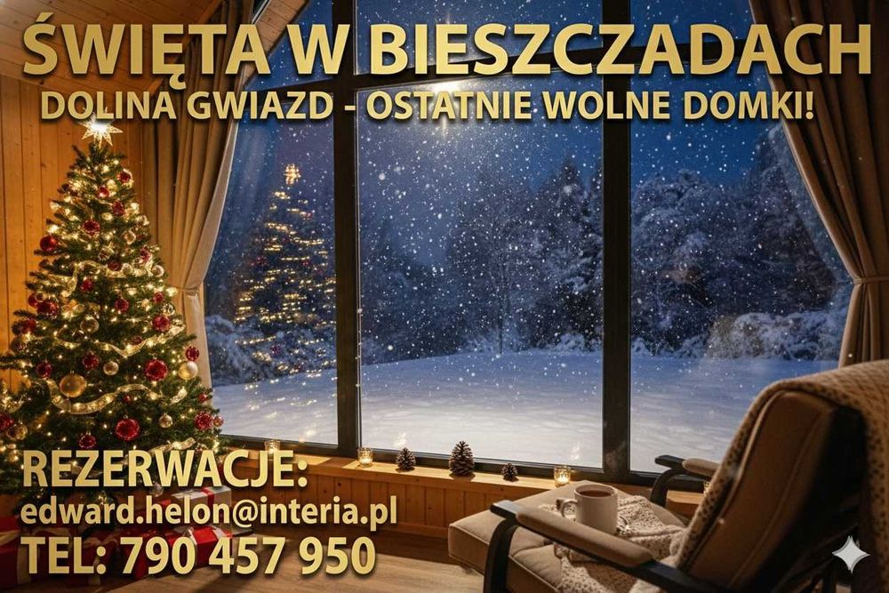 Święta Bożego Narodzenia w Bieszczadach Choinka Jaccuzi Narty Kulig